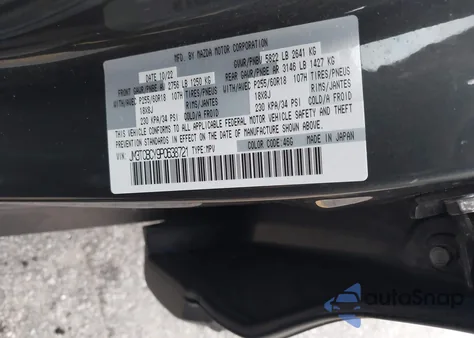 2023 Mazda Cx-9 Touring из США, поврежденный, VIN JM3TCBCY9P0638721